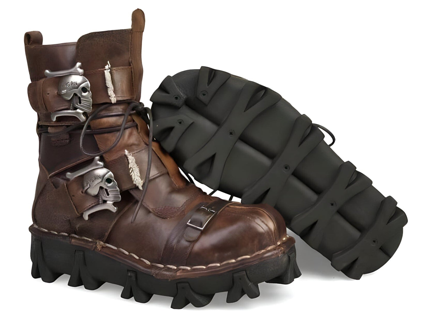 The Julian High Top Genuine Leather Combat Boots