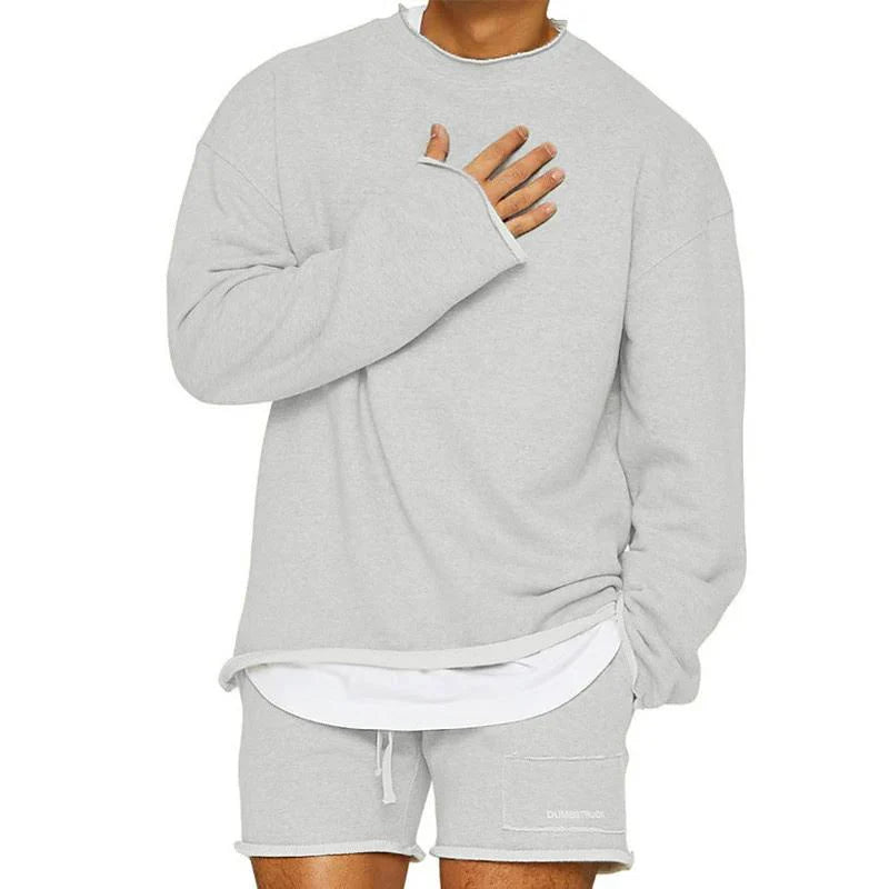 Casual long-sleeved sweater for men – soft winter quality