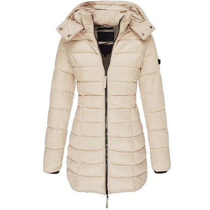 Lara – long, warm down jacket for cold winter days