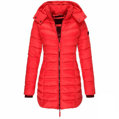 Lara – long, warm down jacket for cold winter days