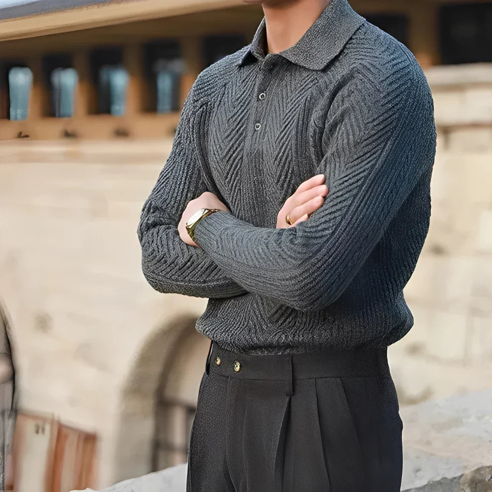 Darius knit long-sleeve sweater – men