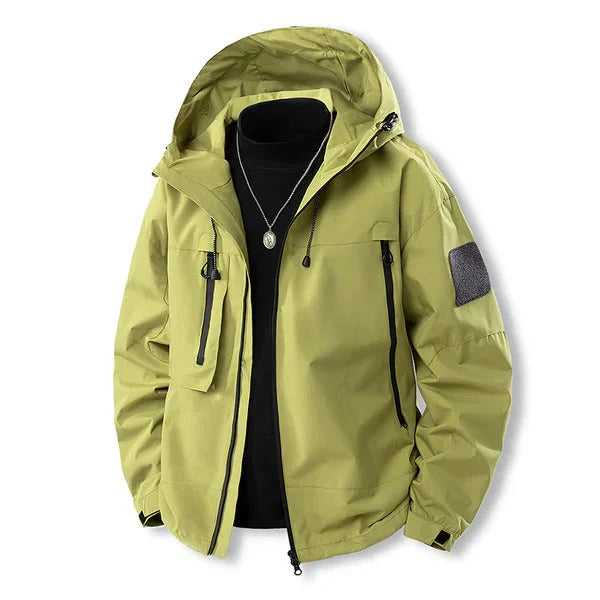 Arvid – waterproof outdoor jacket with hood and flap pockets