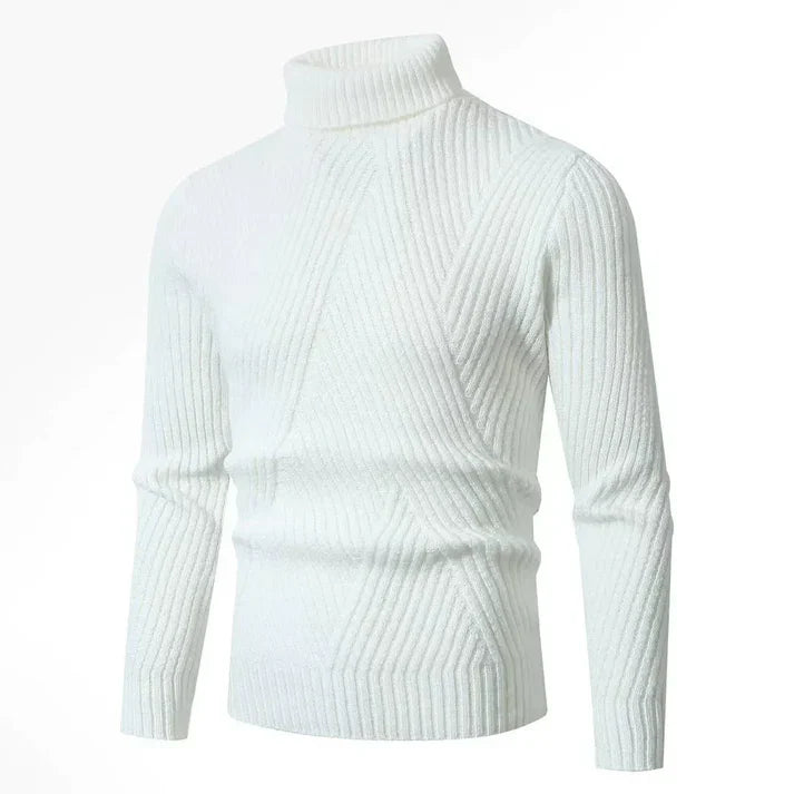 Anders – slim-fit ribbed wool turtleneck sweater
