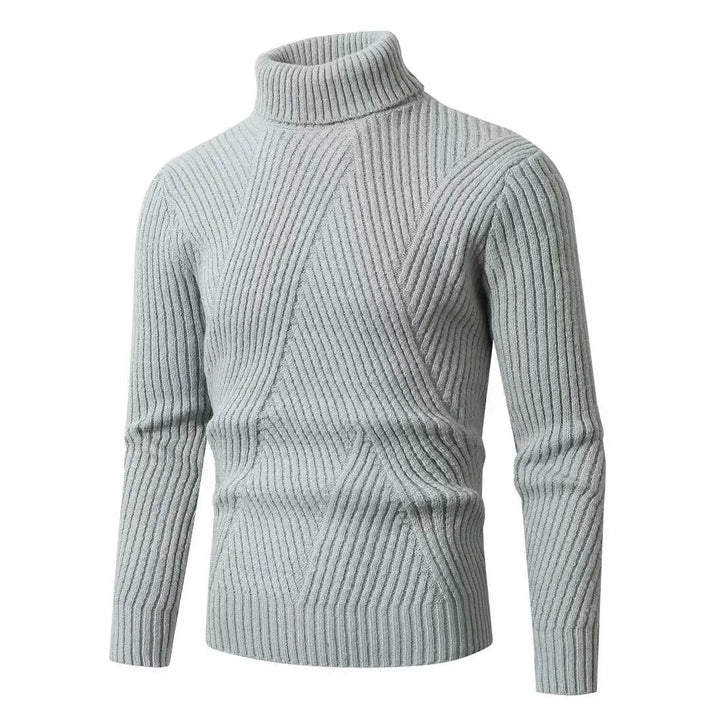 Anders – slim-fit ribbed wool turtleneck sweater