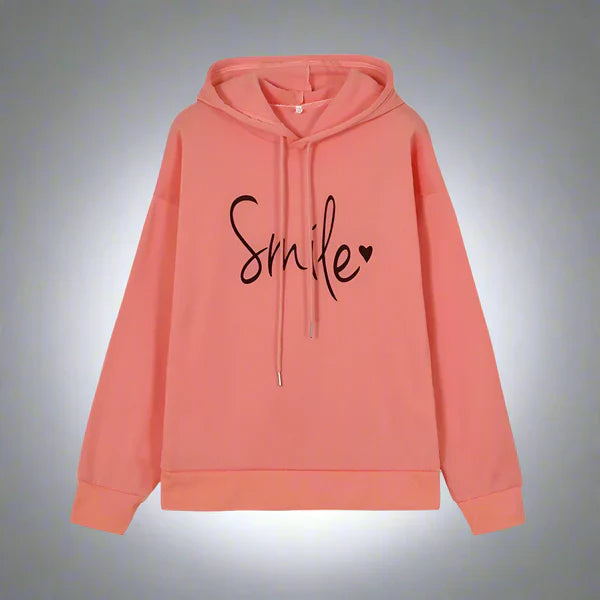 Women’s oversized hoodie with slogan – women