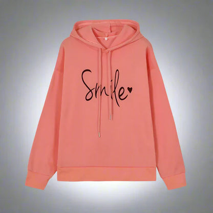 Women’s oversized hoodie with slogan – women