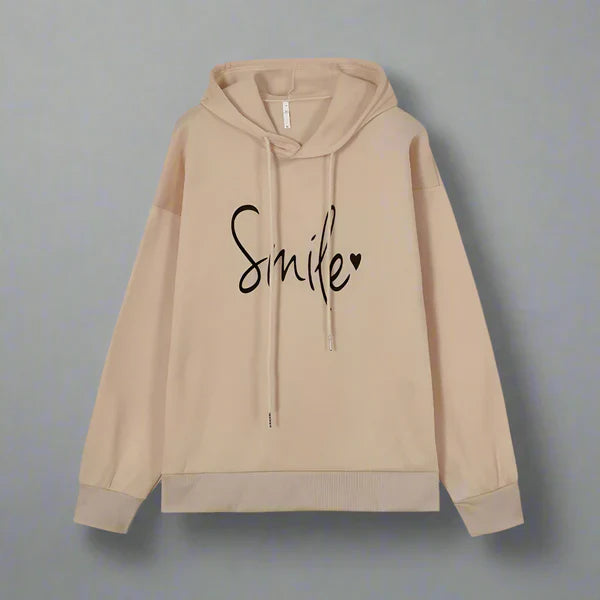 Women’s oversized hoodie with slogan – women