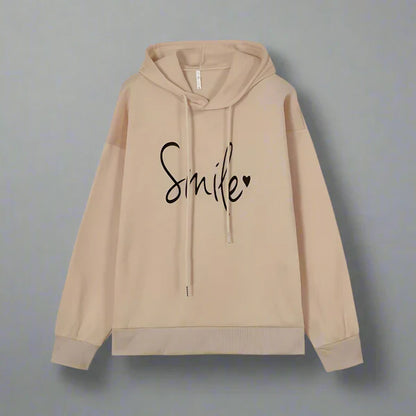 Women’s oversized hoodie with slogan – women