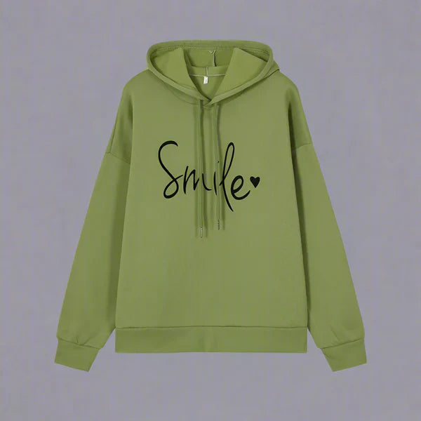 Women’s oversized hoodie with slogan – women