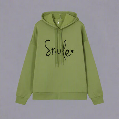 Women’s oversized hoodie with slogan – women
