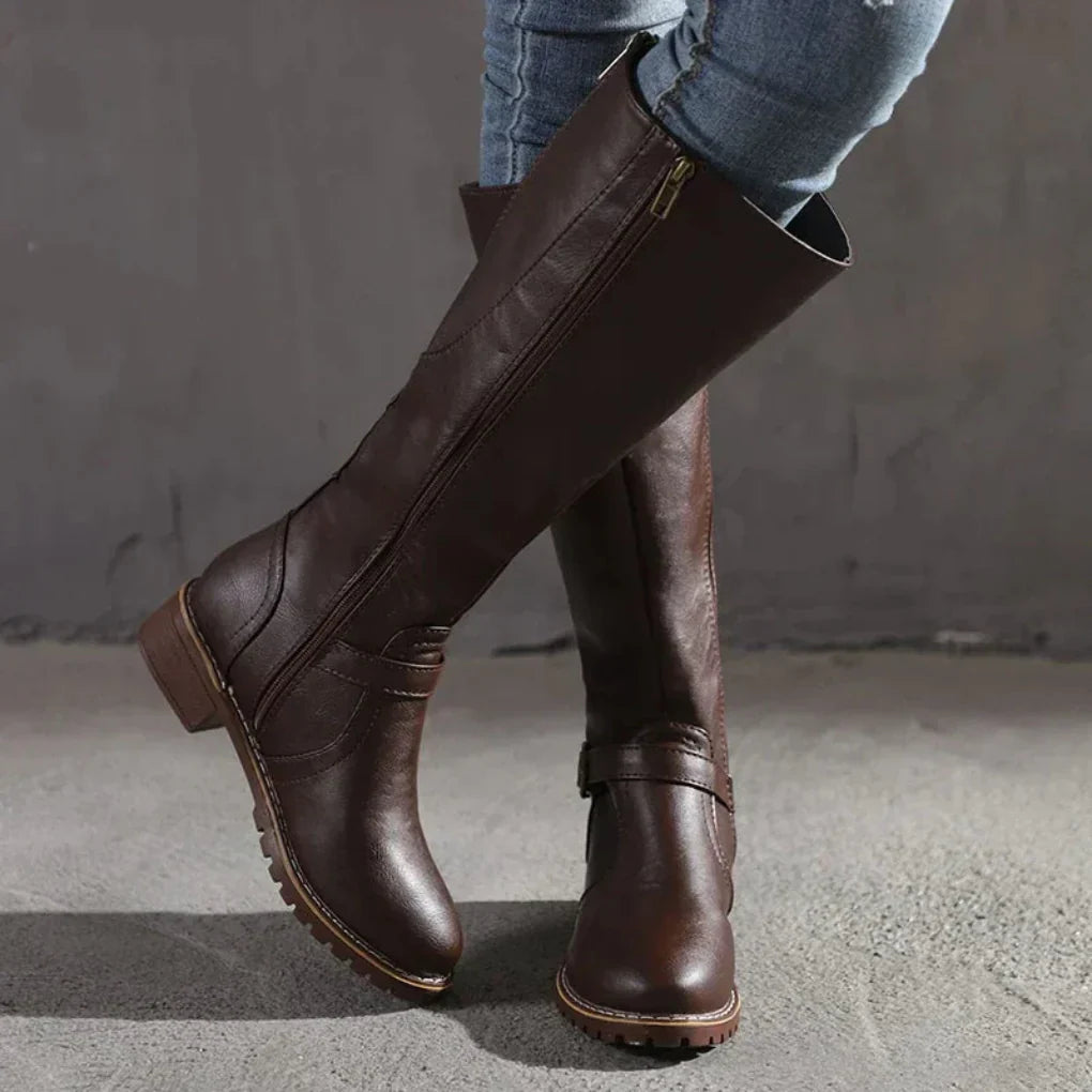Women’s elegant leather boots – women