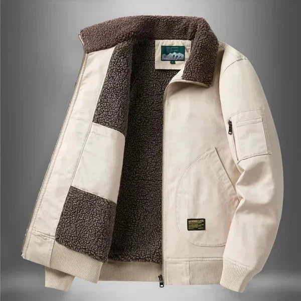 Jonas – casual jacket with warm sherpa lining