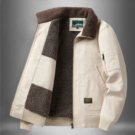 Jonas – casual jacket with warm sherpa lining