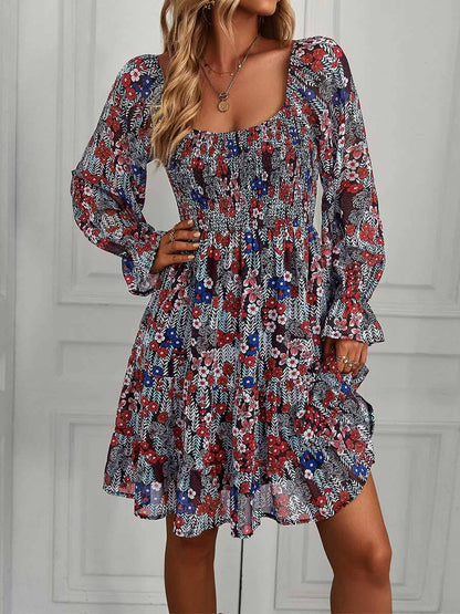 Women's Boho Printed Dress