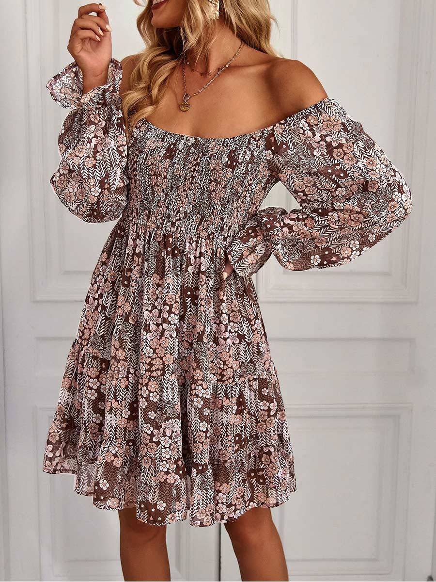 Women's Boho Printed Dress