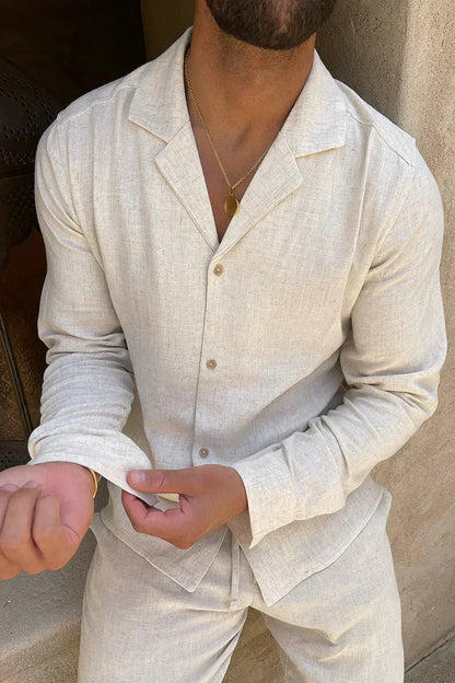 Friedrich classic linen shirt – men
