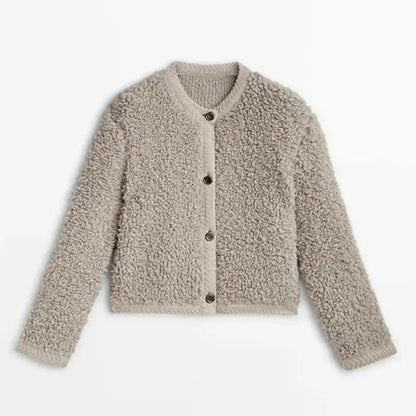 Luna soft teddy jacket – cozy winter look