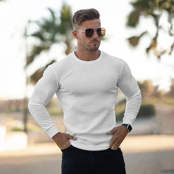 Men’s slim-fit knit sweater – men