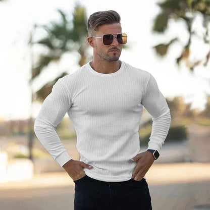 Men’s slim-fit knit sweater – men