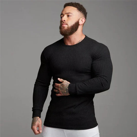 Men’s slim-fit knit sweater – men