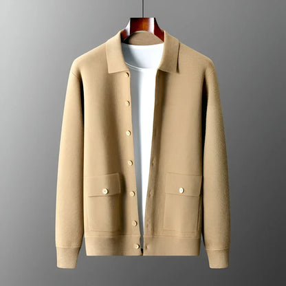 Men’s smart-casual cardigan with buttons – men