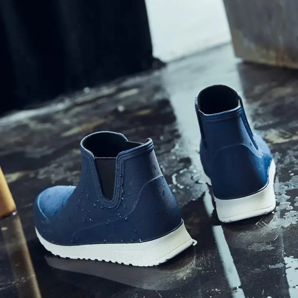 Men’s waterproof slip-on rain boots – men