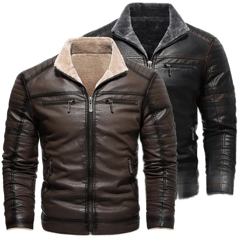 Benjamin Sherpa Men Leather Jacket