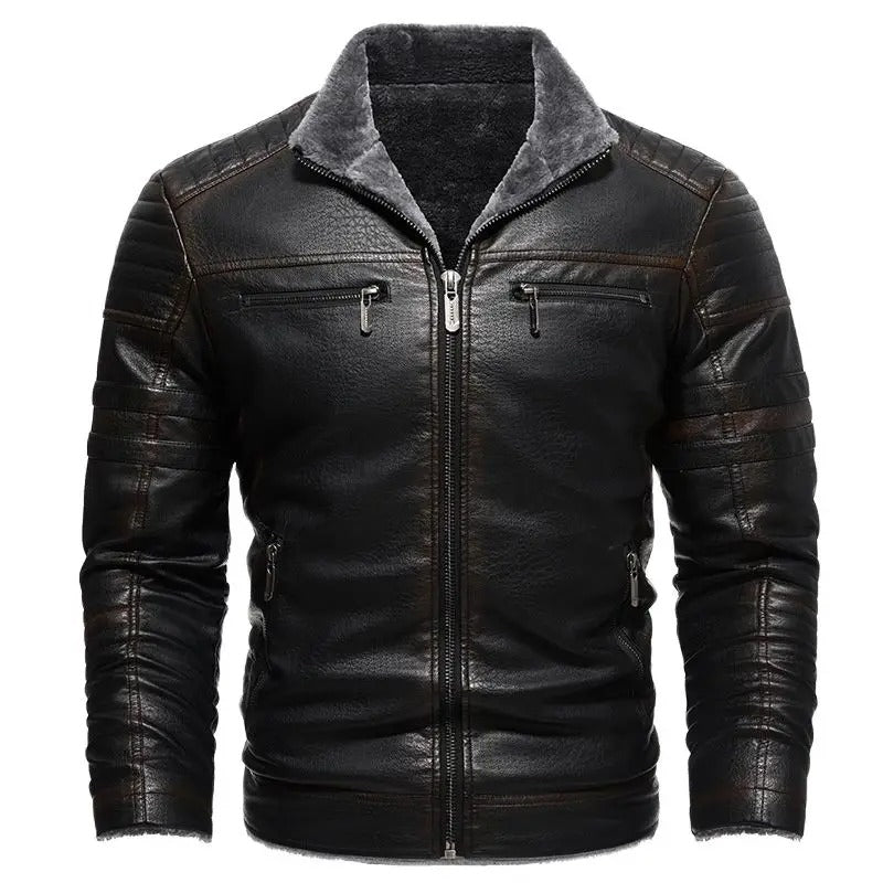 Benjamin Sherpa Men Leather Jacket