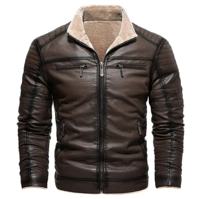 Benjamin Sherpa Men Leather Jacket