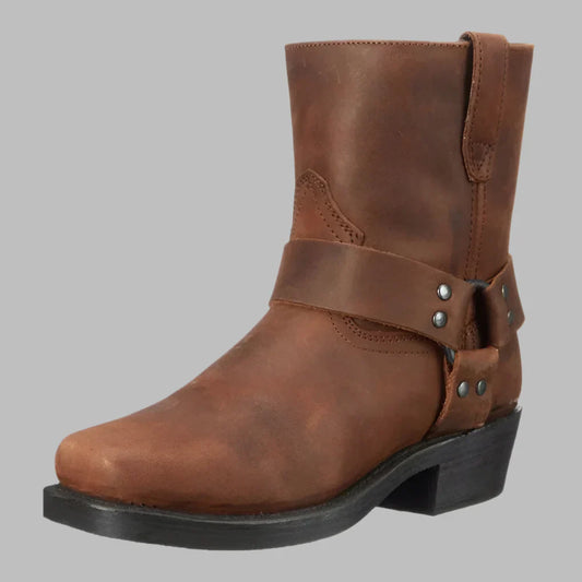 Mathias vintage leather western boots – men