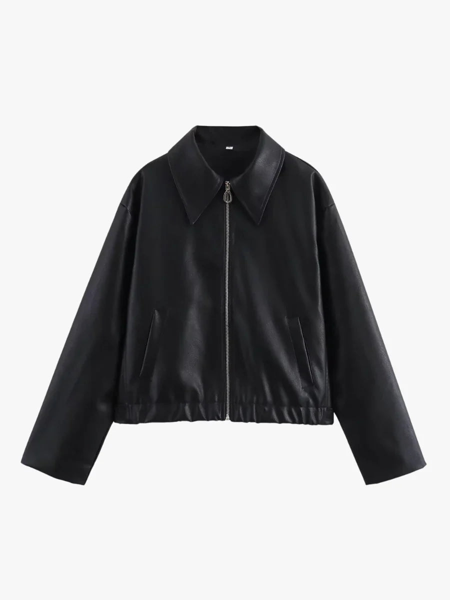 Mirabelle fashion faux-leather jacket – women