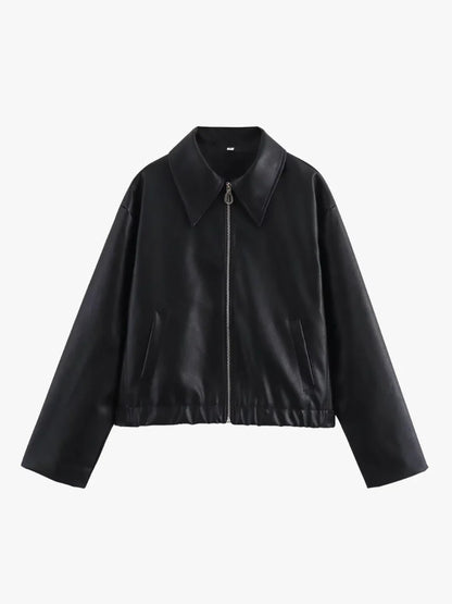 Mirabelle fashion faux-leather jacket – women