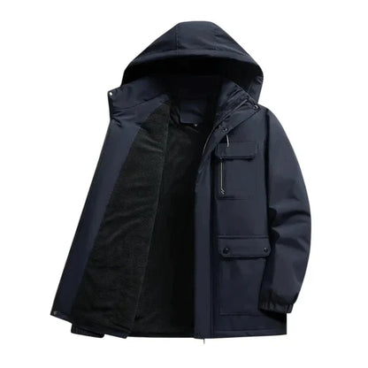 Nils – warm, lined winter parka with hood
