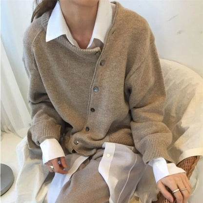 Soft cashmere wrap cardigan – women