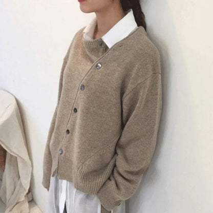 Soft cashmere wrap cardigan – women