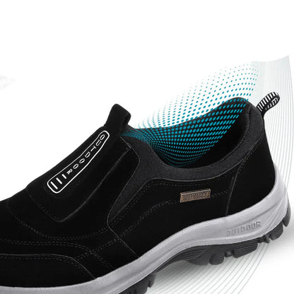 Torben – outdoor slip-on shoes made of suede with rubber soles