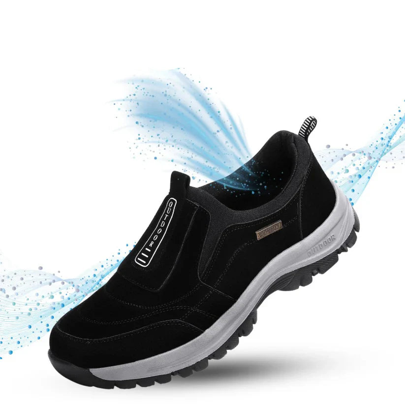 Torben – outdoor slip-on shoes made of suede with rubber soles