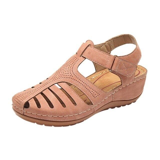 Ortho fit - breathable orthopedic sandals with low heel and correction function