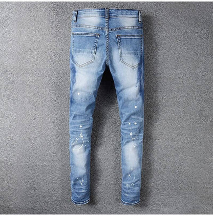 The Slayer Rhinestone Distressed Jeans