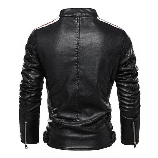 The Giancarlo Faux Leather Biker Jacket - Multiple Colors