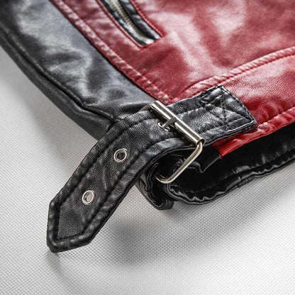 The Giancarlo Faux Leather Biker Jacket - Multiple Colors