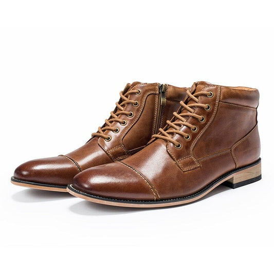 The Carlton Oxford Ankle Boots - Brown