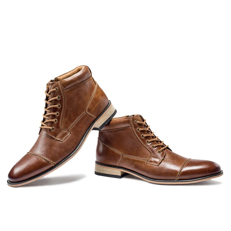 The Carlton Oxford Ankle Boots - Brown