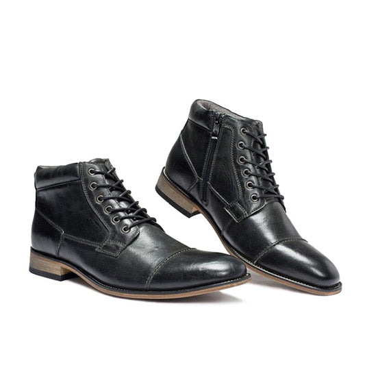 The Carlton Oxford Ankle Boots - Black