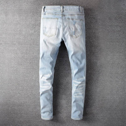 The Bayside Distressed Biker Jeans