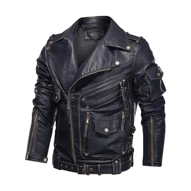 The Vader Faux Leather Biker Jacket