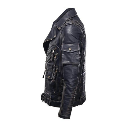 The Vader Faux Leather Biker Jacket