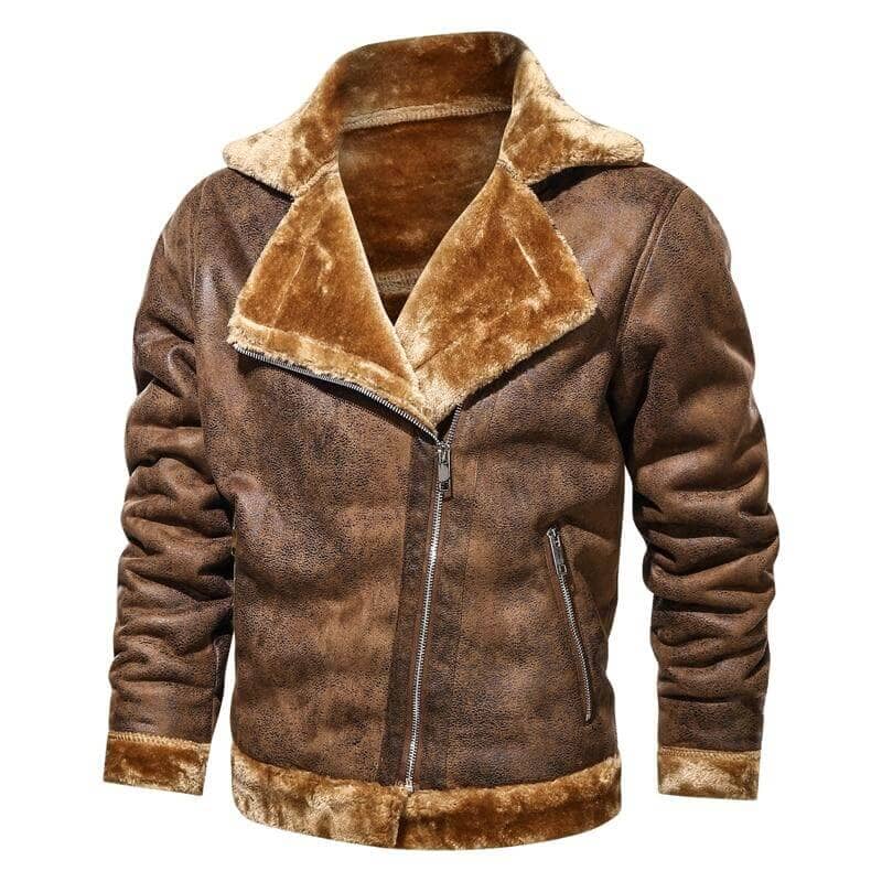 The Direwolf Faux Fur Winter Jacket - Brown