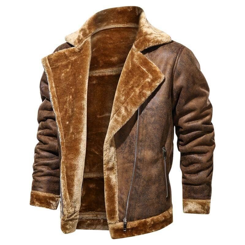 The Direwolf Faux Fur Winter Jacket - Brown