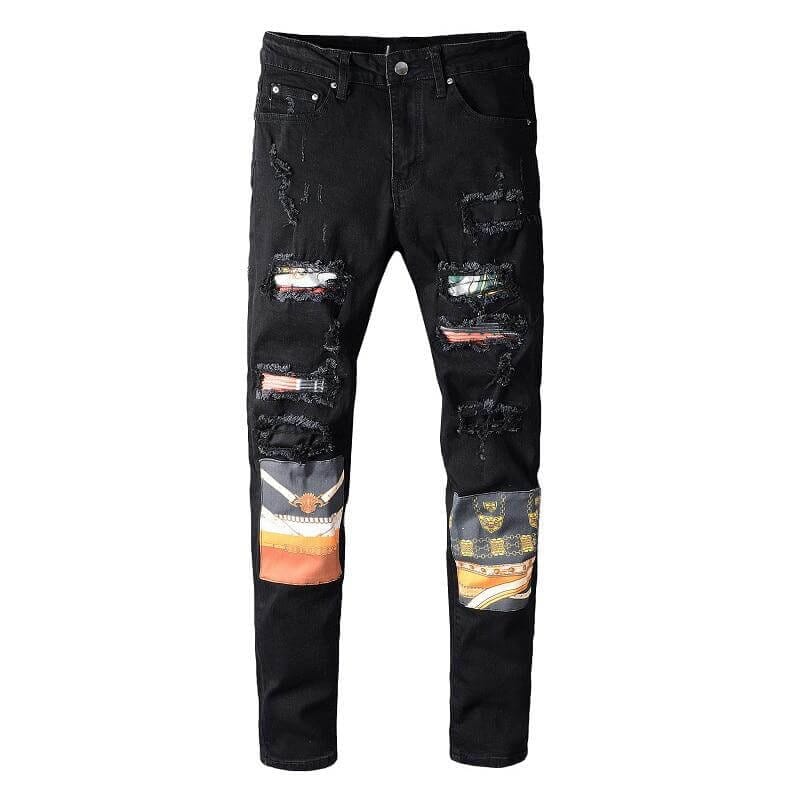 The Horizon Distressed Biker Jeans